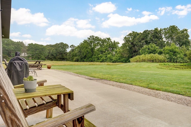 22510 Lawrence Unit 1200, Aurora, MO 65605 - view of patio / terrace with view of scattered trees