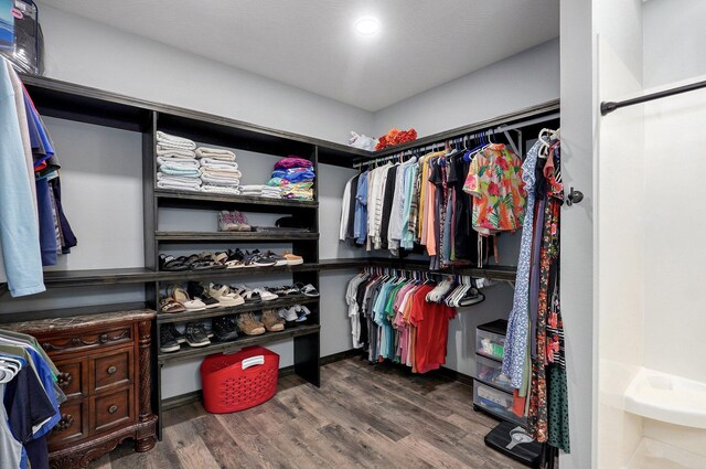 22510 Lawrence Unit 1200, Aurora, MO 65605 - spacious closet featuring dark wood finished floors