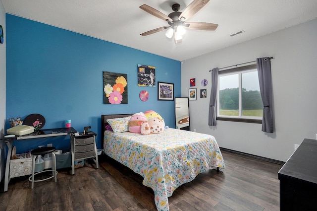 22510 Lawrence Unit 1200, Aurora, MO 65605 - bedroom featuring wood finished floors and a ceiling fan