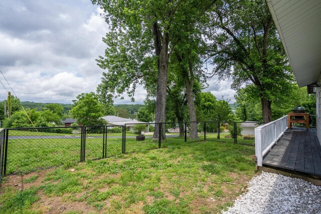 166 Seaman St, Cape Fair, MO 65624 - view of yard with a deck and a gate