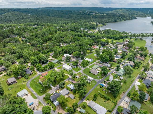166 Seaman St, Cape Fair, MO 65624 - aerial view of a heavily wooded area and a large body of water