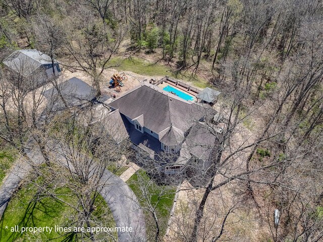 1915 S Farm Rd Unit 219, Springfield, MO 65809 - view from above of property featuring a pool