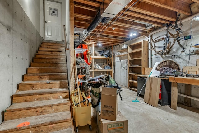 1915 S Farm Rd Unit 219, Springfield, MO 65809 - unfinished below grade area with stairs