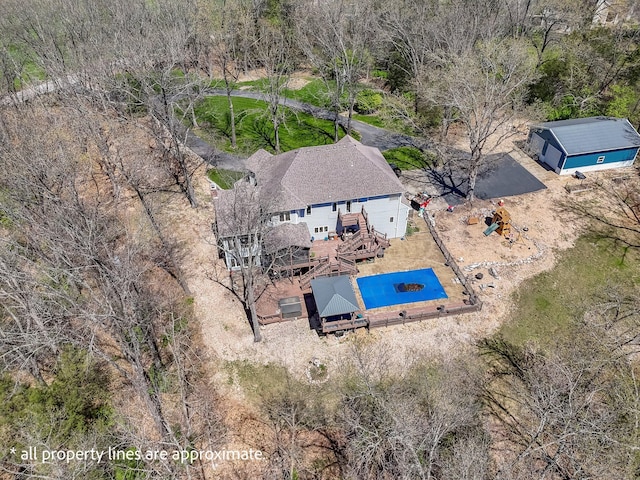 1915 S Farm Rd Unit 219, Springfield, MO 65809 - aerial view of property and surrounding area with a pool area