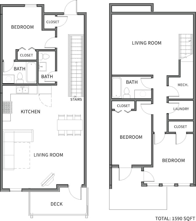 228 Vacation Ln Unit 2, Reeds Spring, MO 65737 - floor plan / room layout