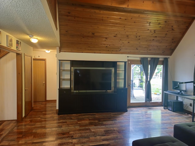 108 Prince St, Buffalo, MO 65622 - living room featuring dark wood finished floors and high vaulted ceiling