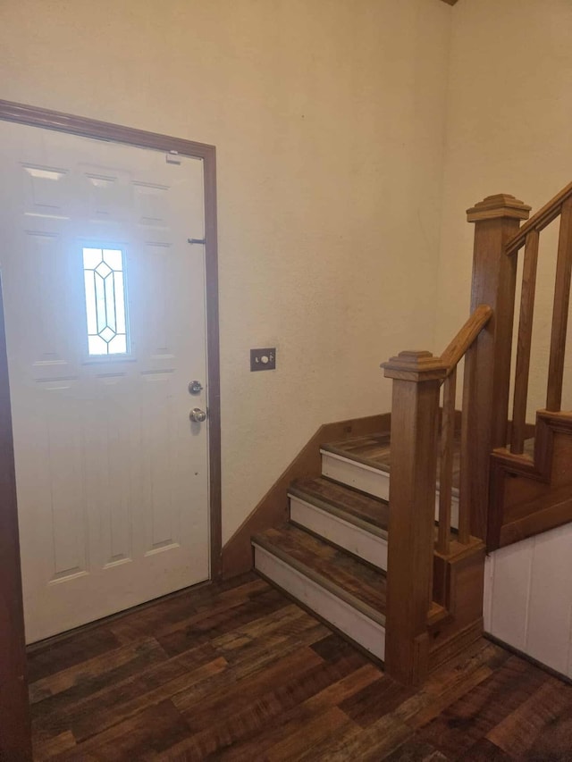 108 Prince St, Buffalo, MO 65622 - foyer entrance with stairs and wood finished floors
