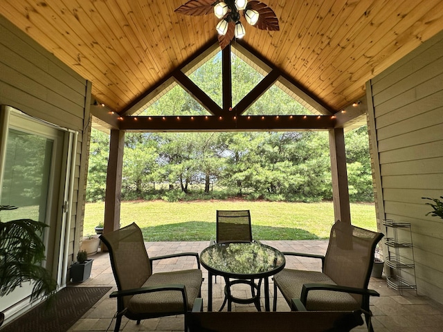 1762 Hickory Ridge Cir, Nixa, MO 65714 - view of patio featuring ceiling fan and a gazebo