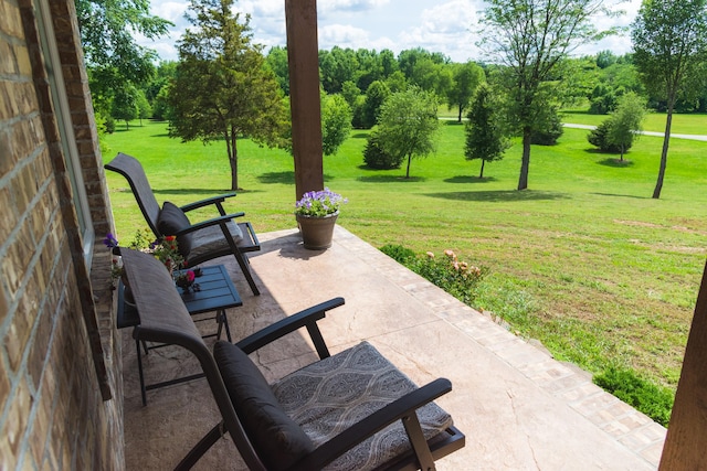 1762 Hickory Ridge Cir, Nixa, MO 65714 - view of patio / terrace with view of scattered trees