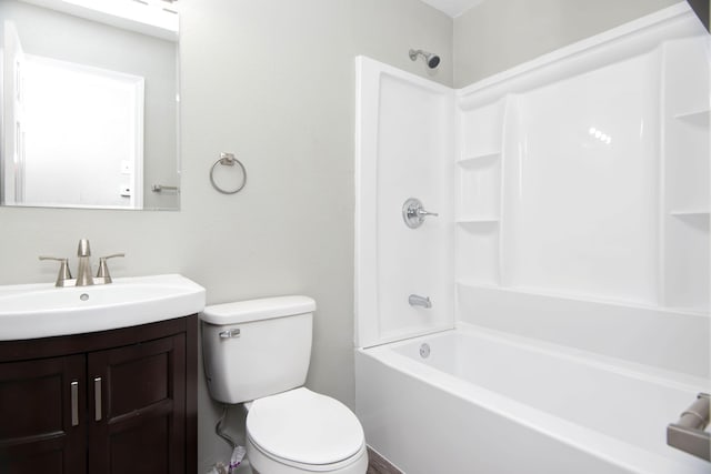 304 Rice St, Nixa, MO 65714 - bathroom with vanity, toilet, and tub / shower combination