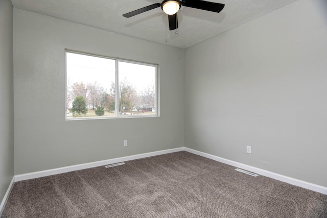 304 Rice St, Nixa, MO 65714 - carpeted spare room featuring baseboards and ceiling fan