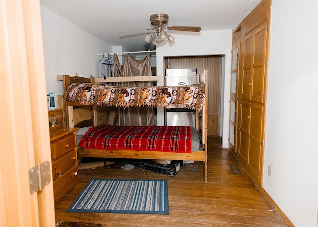 19429 E State Highway 14, Ava, MO 65608 - bedroom featuring wood finished floors and ceiling fan