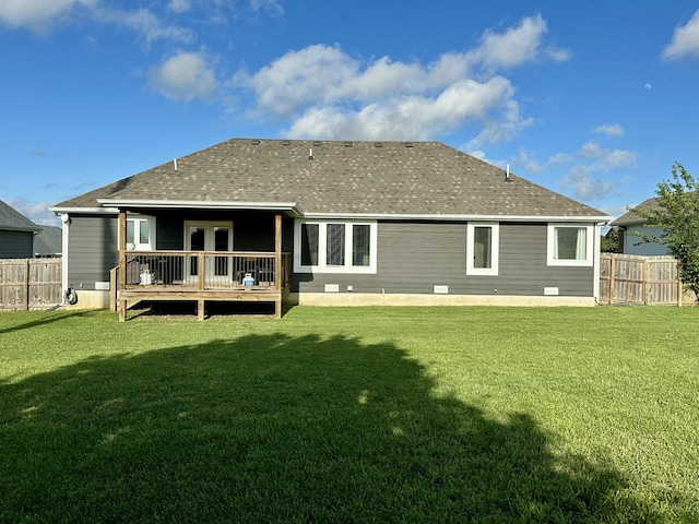 923 Riverview Rd, Marshfield, MO 65706 - rear view of property featuring a wooden deck and a shingled roof
