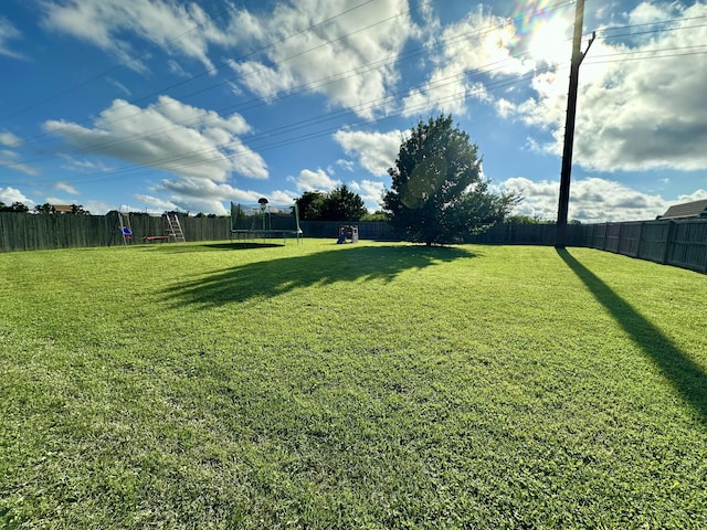 923 Riverview Rd, Marshfield, MO 65706 - view of yard with a trampoline