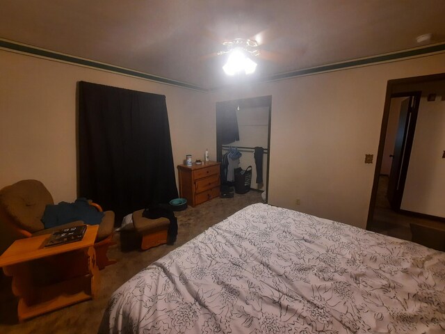 2504 N Clayton Ave, Springfield, MO 65803 - carpeted bedroom featuring crown molding