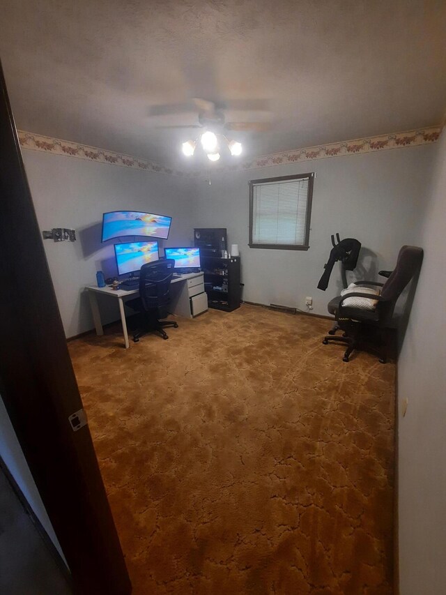 2504 N Clayton Ave, Springfield, MO 65803 - office area with ceiling fan