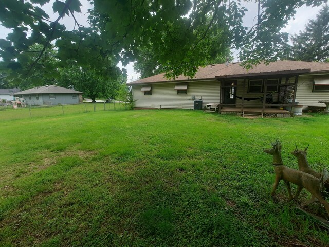 2504 N Clayton Ave, Springfield, MO 65803 - view of yard with central AC unit