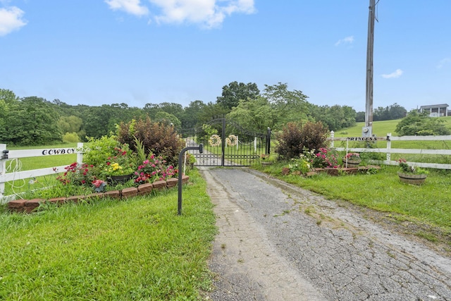 401 Honeysuckle Dr, Marshfield, MO 65706 - view of asphalt road with a gate