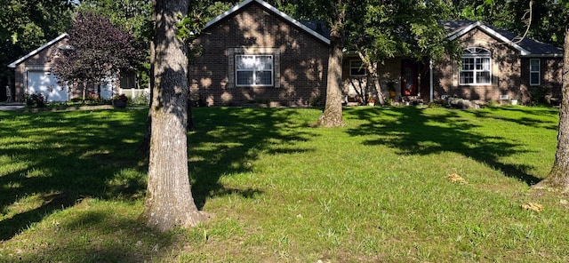 4120 S 119th Rd, Bolivar, MO 65613 - view of front of property featuring brick siding and a front lawn
