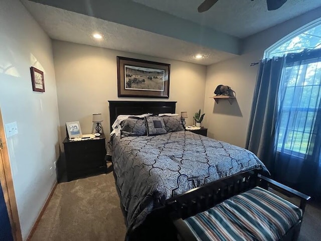 4120 S 119th Rd, Bolivar, MO 65613 - bedroom with carpet floors, a ceiling fan, recessed lighting, and baseboards