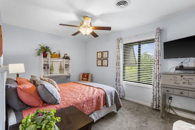150 Sunken Forest Dr Unit 106, Forsyth, MO 65653 - bedroom with carpet flooring, baseboards, and ceiling fan