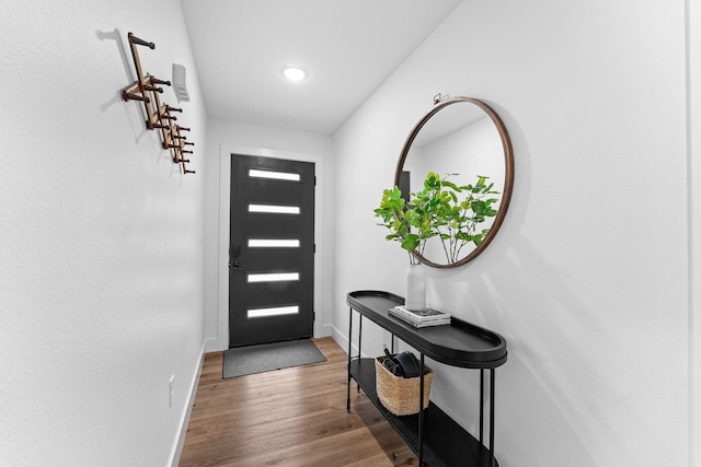 400 Poolside Pass, Hollister, MO 65672 - foyer with wood finished floors and recessed lighting