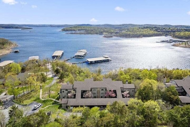 234 Sunset Cv Unit 107, Branson, MO 65616 - view from above of property with a nearby body of water