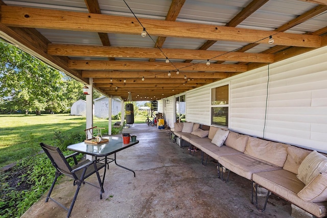 214 Rudolph St, Seymour, MO 65746 - view of patio / terrace featuring an outdoor living space