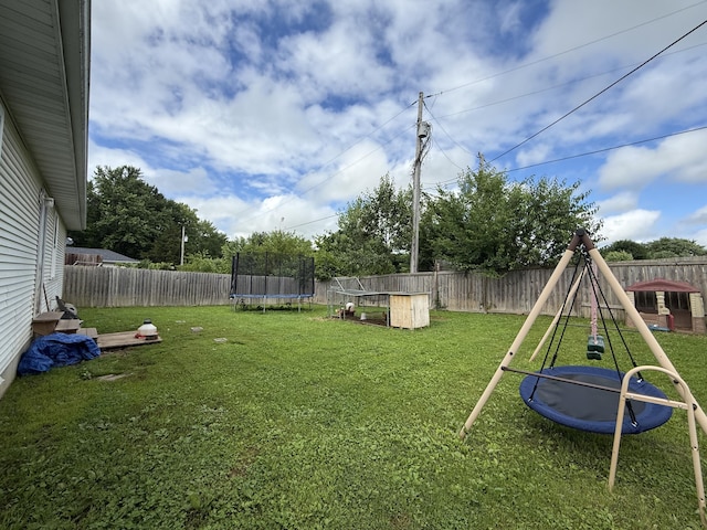 208 Justin St, Rogersville, MO 65742 - view of yard featuring a trampoline and a playground