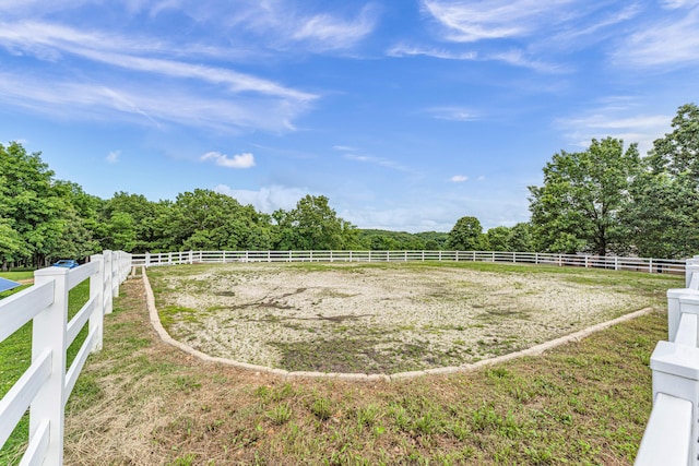 2029 Moon Valley Rd, Ozark, MO 65721 - view of yard featuring an outdoor riding arena and a rural view