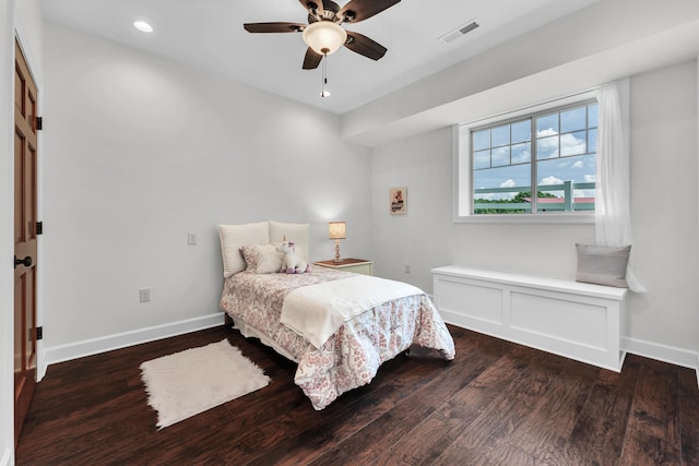 2029 Moon Valley Rd, Ozark, MO 65721 - bedroom with wood finished floors, recessed lighting, and a ceiling fan