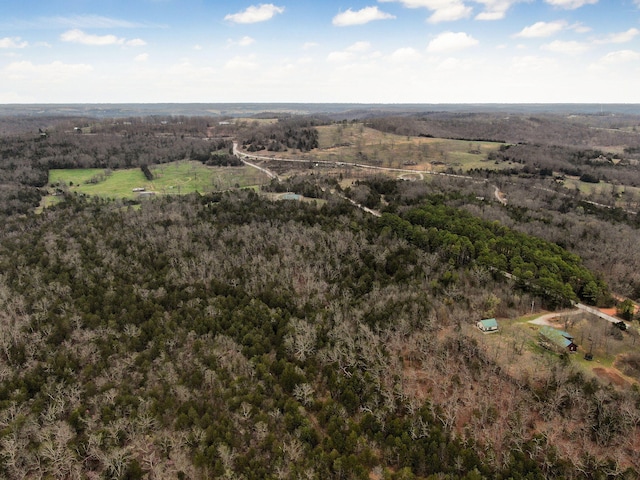 123 Fossil Cove Rd, Cape Fair, MO 65624 - aerial overview of property's location with a heavily wooded area