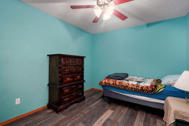 123 Fossil Cove Rd, Cape Fair, MO 65624 - bedroom featuring wood finished floors, baseboards, and ceiling fan