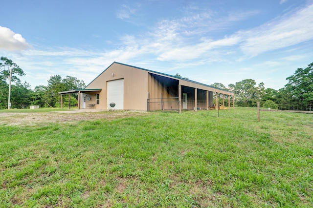 123 Fossil Cove Rd, Cape Fair, MO 65624 - view of pole building featuring a yard