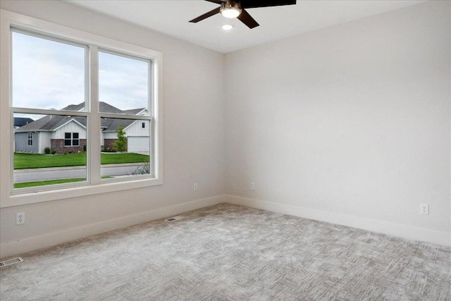 4943 S Aaron Ave, Springfield, MO 65810 - carpeted empty room with a ceiling fan and baseboards