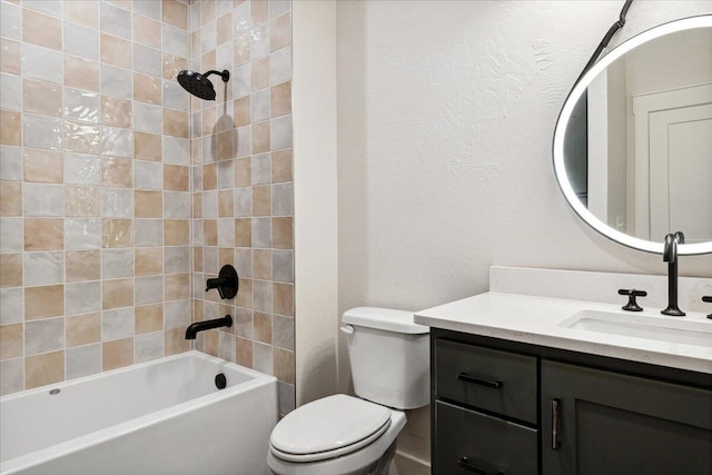 4943 S Aaron Ave, Springfield, MO 65810 - bathroom with vanity, toilet, and shower / bath combination