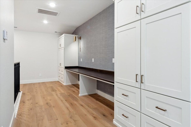 4943 S Aaron Ave, Springfield, MO 65810 - unfurnished office featuring light wood finished floors, baseboards, and recessed lighting