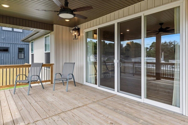 4943 S Aaron Ave, Springfield, MO 65810 - deck with ceiling fan