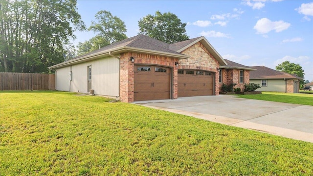 2606 Country Dr, Mountain Grove, MO 65711 - view of front facade with an attached garage, driveway, and brick siding
