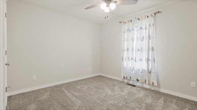 2606 Country Dr, Mountain Grove, MO 65711 - spare room featuring carpet and a ceiling fan
