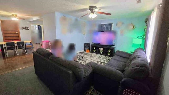 19508 State Highway 112, Cassville, MO 65625 - carpeted living area with ceiling fan