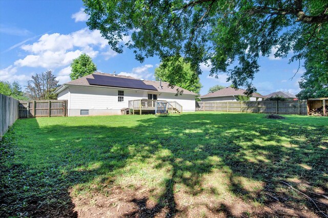 113 Holly Ridge Rd, Willard, MO 65781 - view of yard with a deck