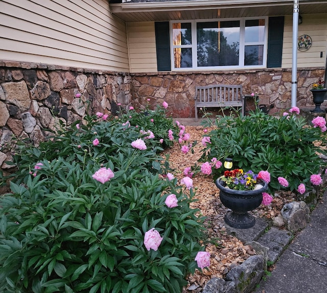 225 Elim St, Forsyth, MO 65653 - exterior view of stone siding