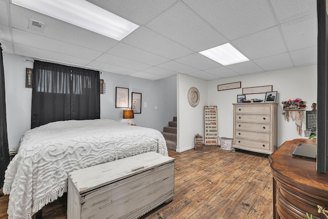 21371 Howell Rd, Mountain View, MO 65548 - bedroom with wood finished floors and a paneled ceiling