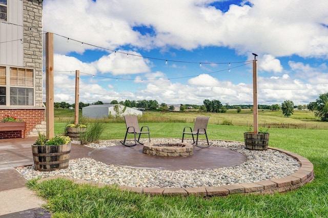 2526 State Highway B, Rogersville, MO 65742 - view of patio / terrace featuring a fire pit