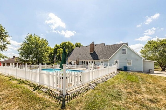 4402 Quail Run Rd, Ozark, MO 65721 - view of swimming pool with central air condition unit