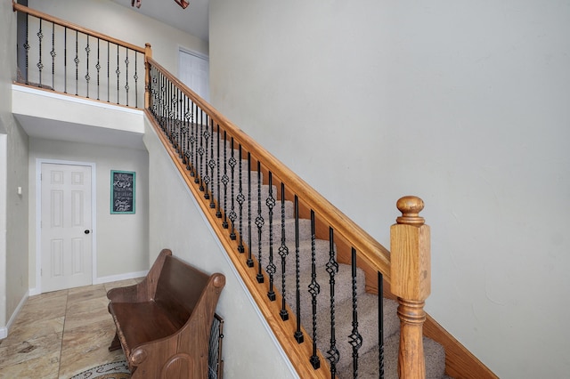 4402 Quail Run Rd, Ozark, MO 65721 - staircase with baseboards