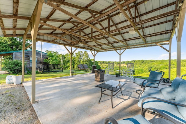 19326 Boat Dock Rd W, Omaha, AR 72662 - view of patio / terrace with a gazebo