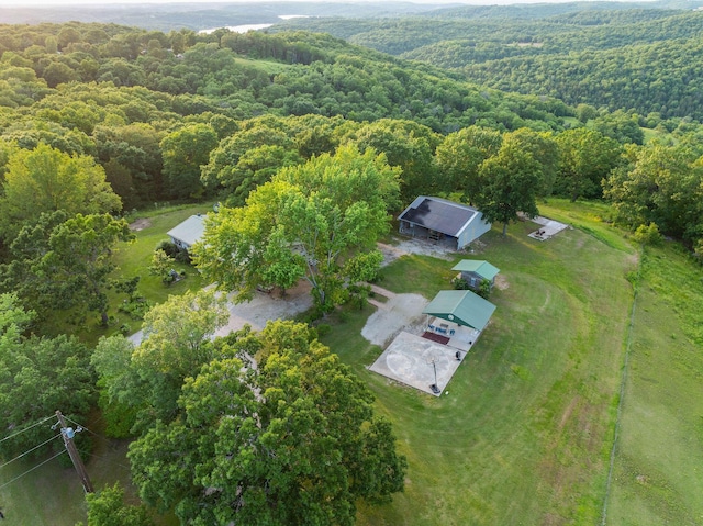 19326 Boat Dock Rd W, Omaha, AR 72662 - bird's eye view of a heavily wooded area