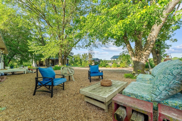 19326 Boat Dock Rd W, Omaha, AR 72662 - view of yard with an outdoor fire pit